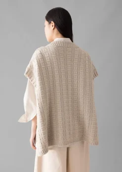 Grid Stitch Wool Cotton Tank