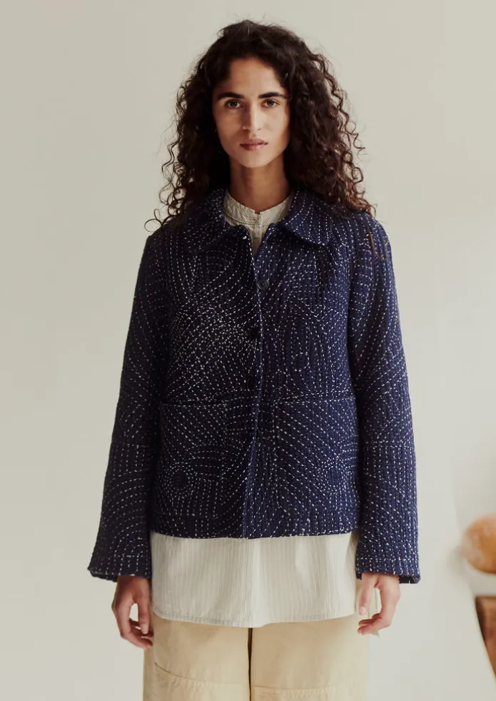 Hand Embroidered Kantha Jacket