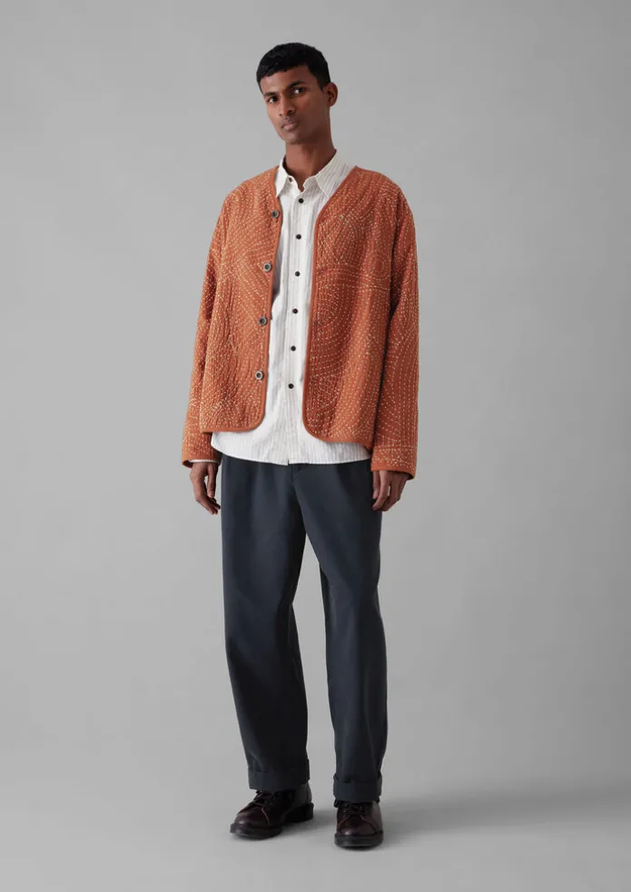 Hand Embroidered Kantha Relaxed Jacket