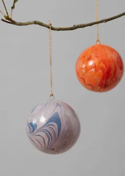Hand Marbled Bauble