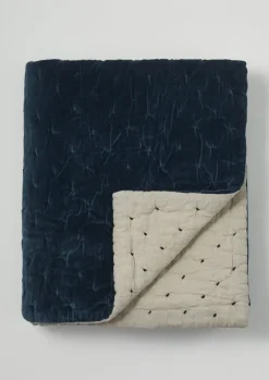 Hand Quilted Velvet Throw