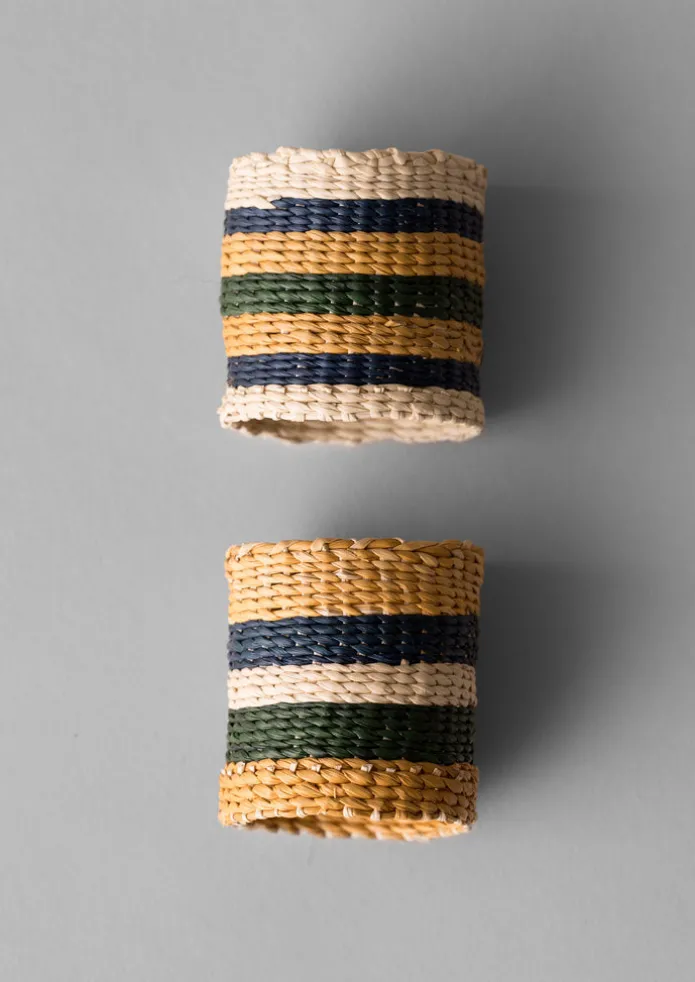 Hand Woven Iraca Napkin Rings