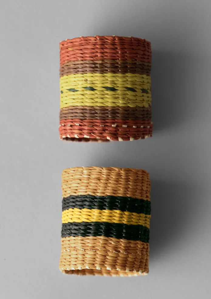 Hand Woven Iraca Napkin Rings