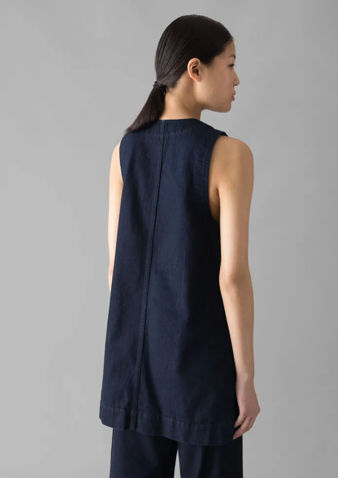 Indigo Denim Cotton Tunic