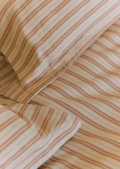 Ines Flannel Stripe Cotton Duvet Cover