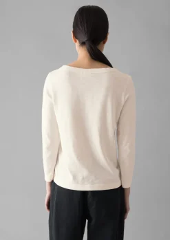 Lia Garment Dyed Boat Neck Tee