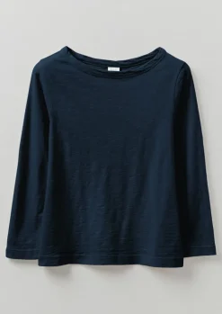 Lia Garment Dyed Boat Neck Tee