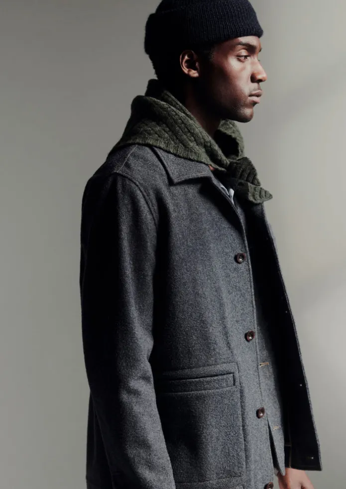 Melton Wool Blend Chore Jacket