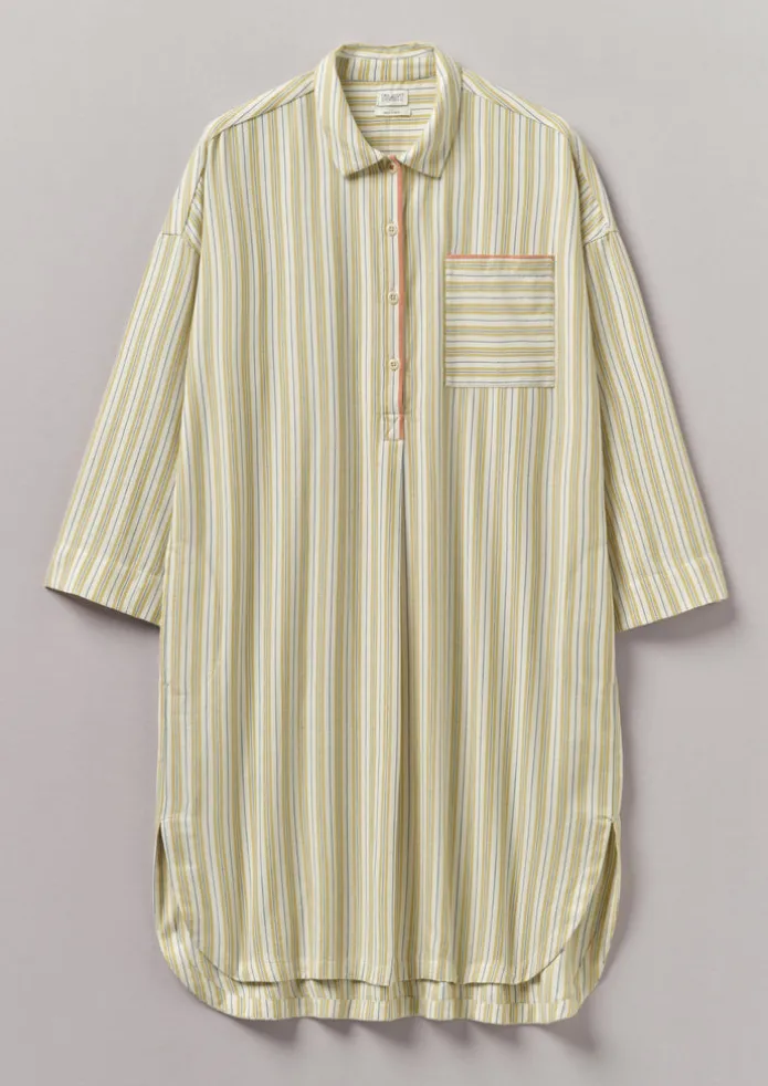 Nova Stripe Flannel Nightshirt