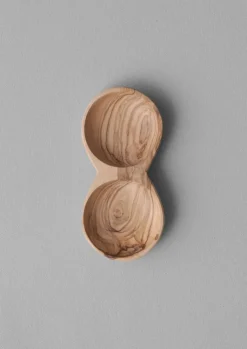 Olive Wood Seasoning Pinch Pot