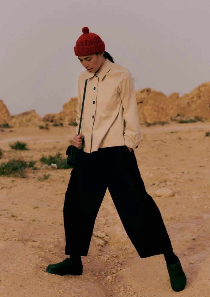 Organic Cord Pleat Front Trousers