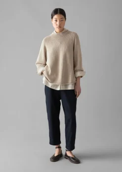 Organic Cotton Linen Easy Sweater