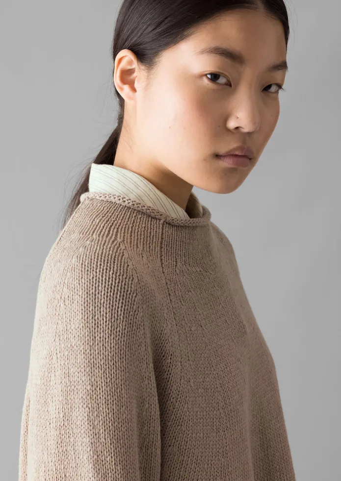 Organic Cotton Linen Easy Sweater