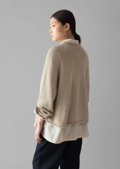 Organic Cotton Linen Easy Sweater