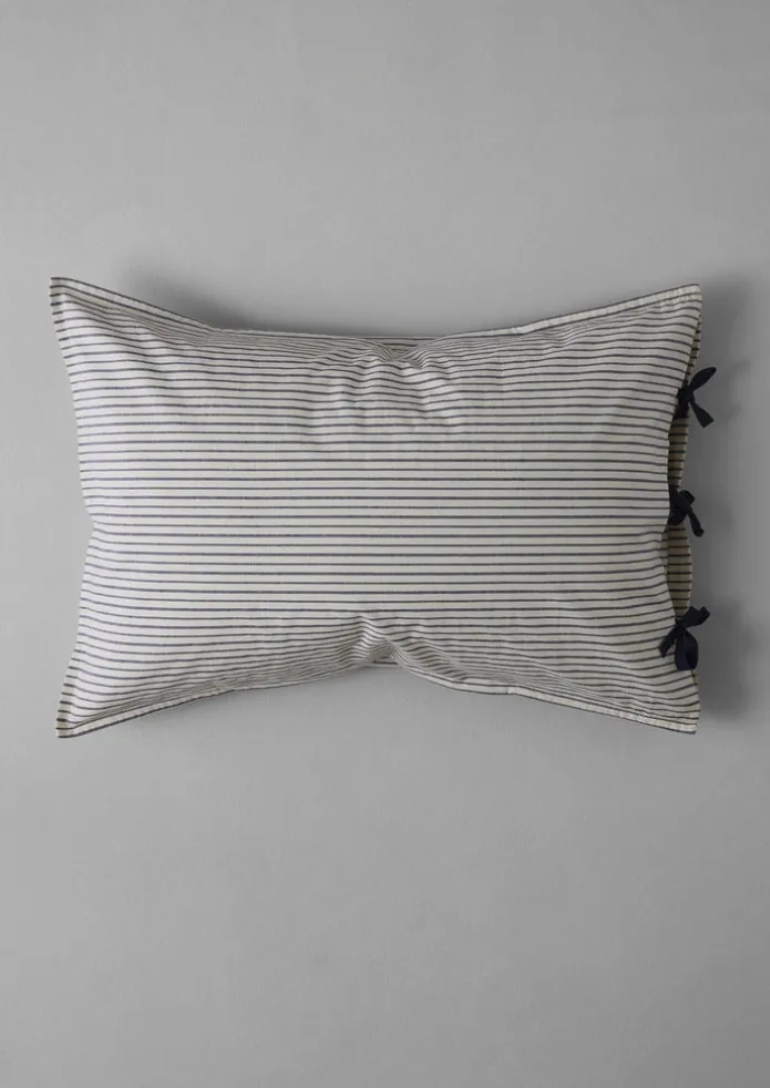 Organic Cotton Pyjama Stripe Housewife Pillowcase