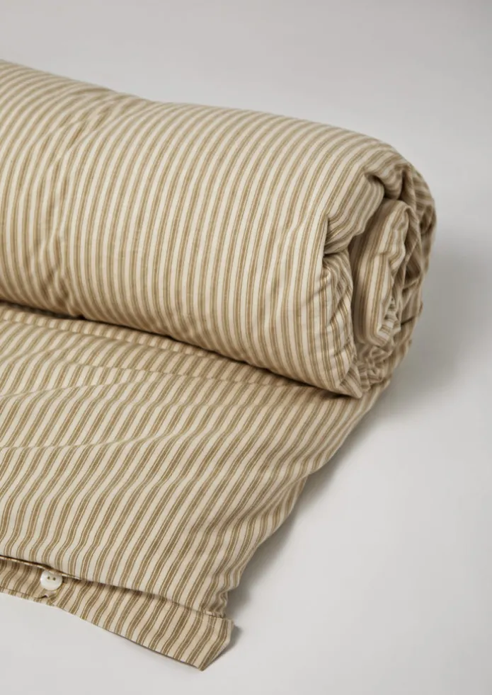 Organic Cotton Ticking Stripe Duvet Cover