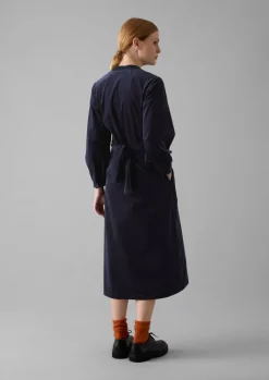 Organic Needlecord Wrap Dress