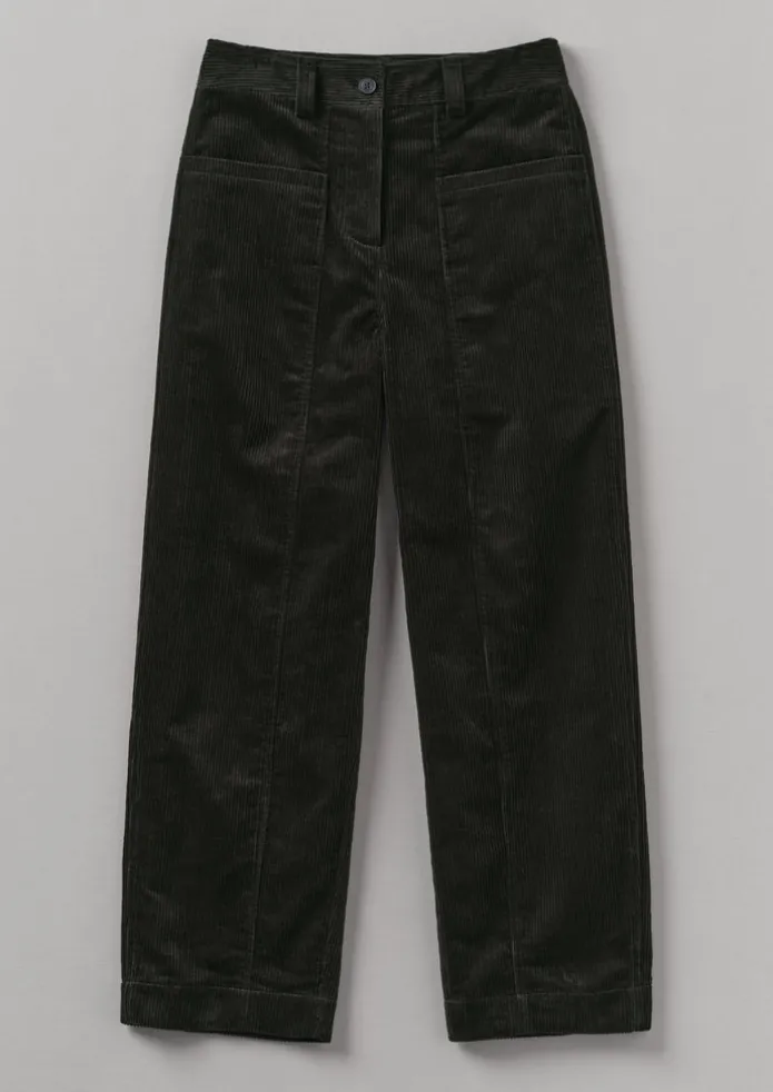 Panelled Organic Cord Trousers