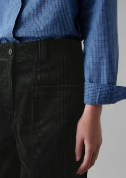 Panelled Organic Cord Trousers