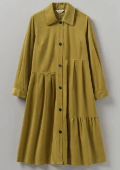 Panelled Organic Needlecord Dress