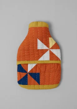 Pinwheel Patchwork Hot Water Bottle Cover