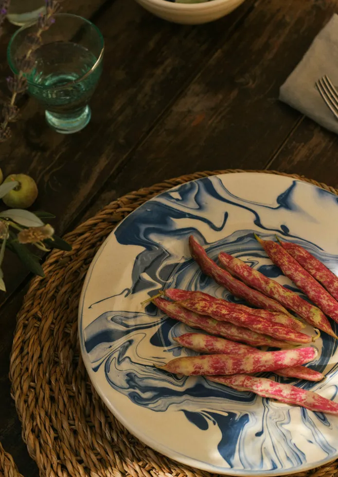 Poterie Barbotine Marbled Plate
