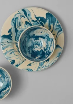 Poterie Barbotine Marbled Plate
