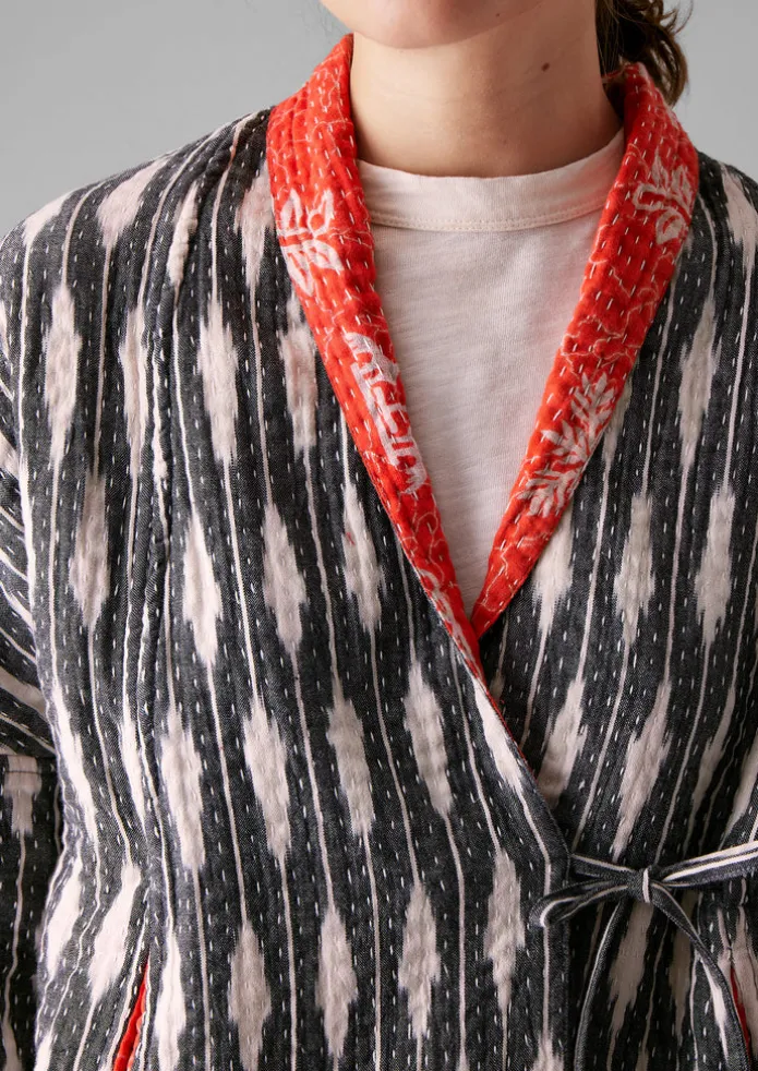 Repurposed Ikat Kantha Jacket