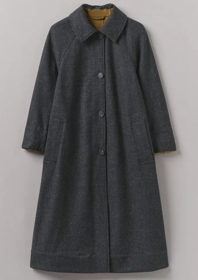 Reversible Cotton Wool Coat