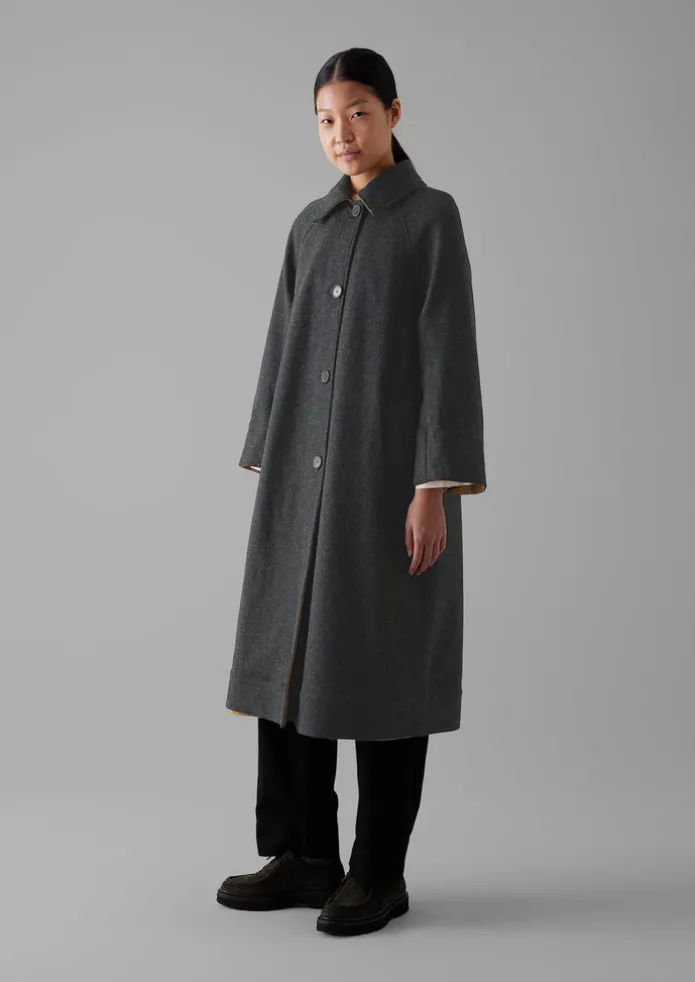 Reversible Cotton Wool Coat