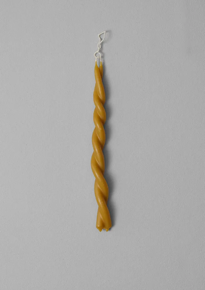 Skar Organics Beeswax Twist Dinner Candle