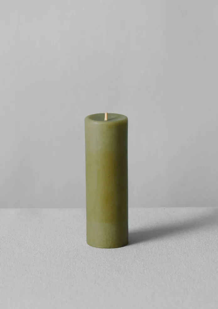 Skar Organics Dyed Beeswax Pillar Candle