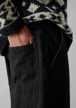 Straight Leg Denim Trousers