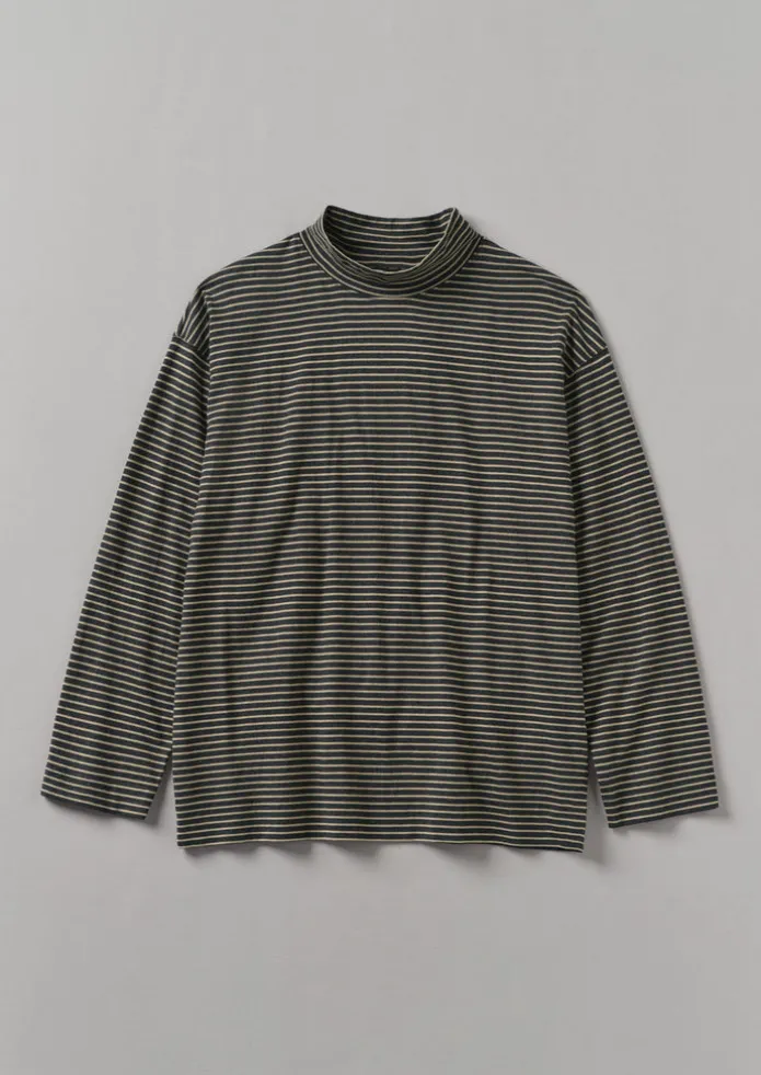 Stripe Cotton Jersey Long Sleeve Tee