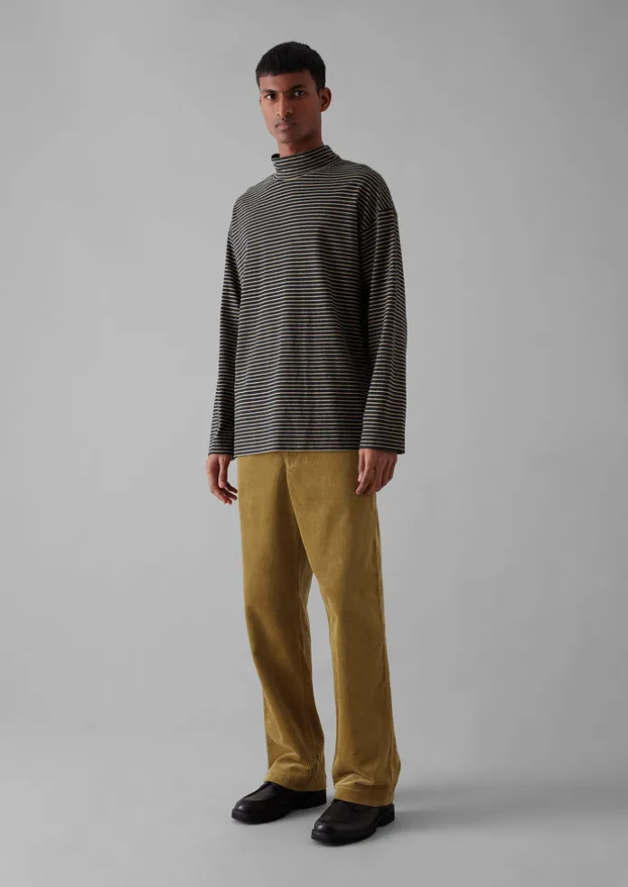 Stripe Cotton Jersey Long Sleeve Tee