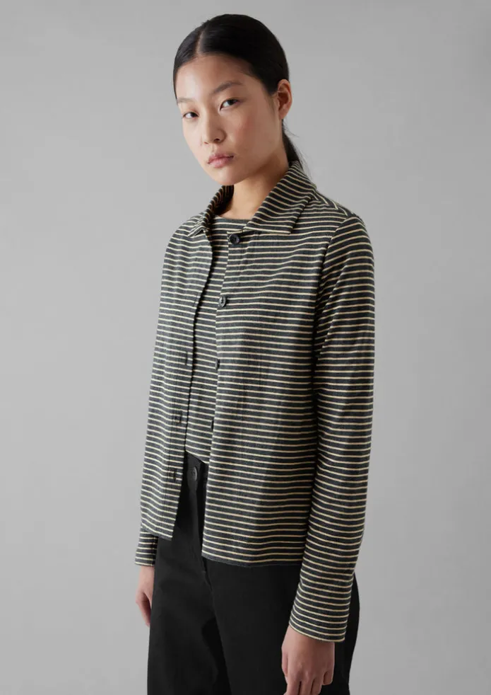 Stripe Cotton Jersey Shirt