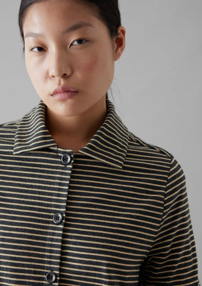 Stripe Cotton Jersey Shirt