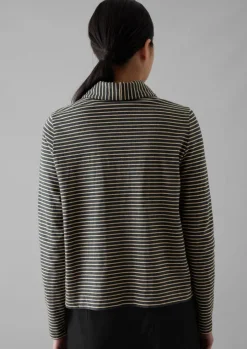 Stripe Cotton Jersey Shirt