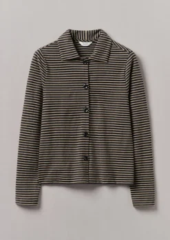 Stripe Cotton Jersey Shirt