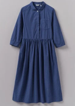 Stripe Poplin Shirt Dress
