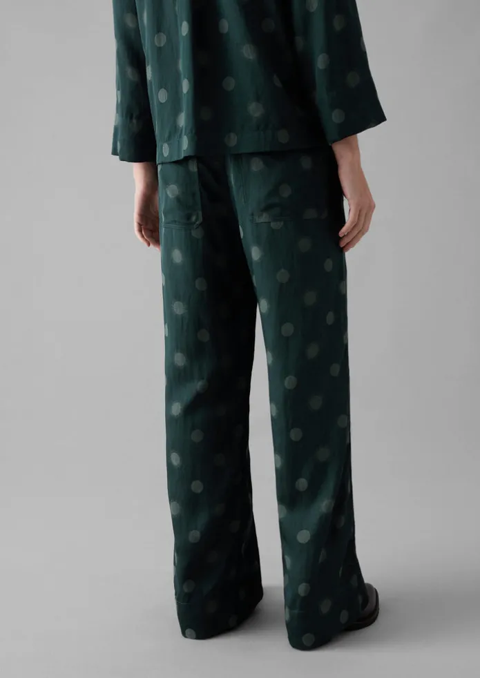 Sun and Moon Jacquard Trousers
