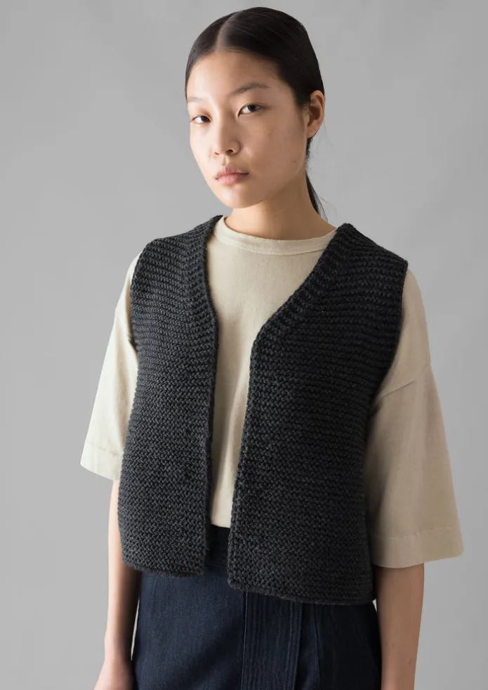 Textured Knit Gilet