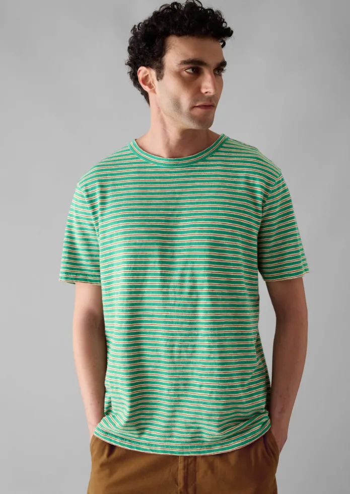 Theo Organic Cotton Stripe Short Sleeve Tee