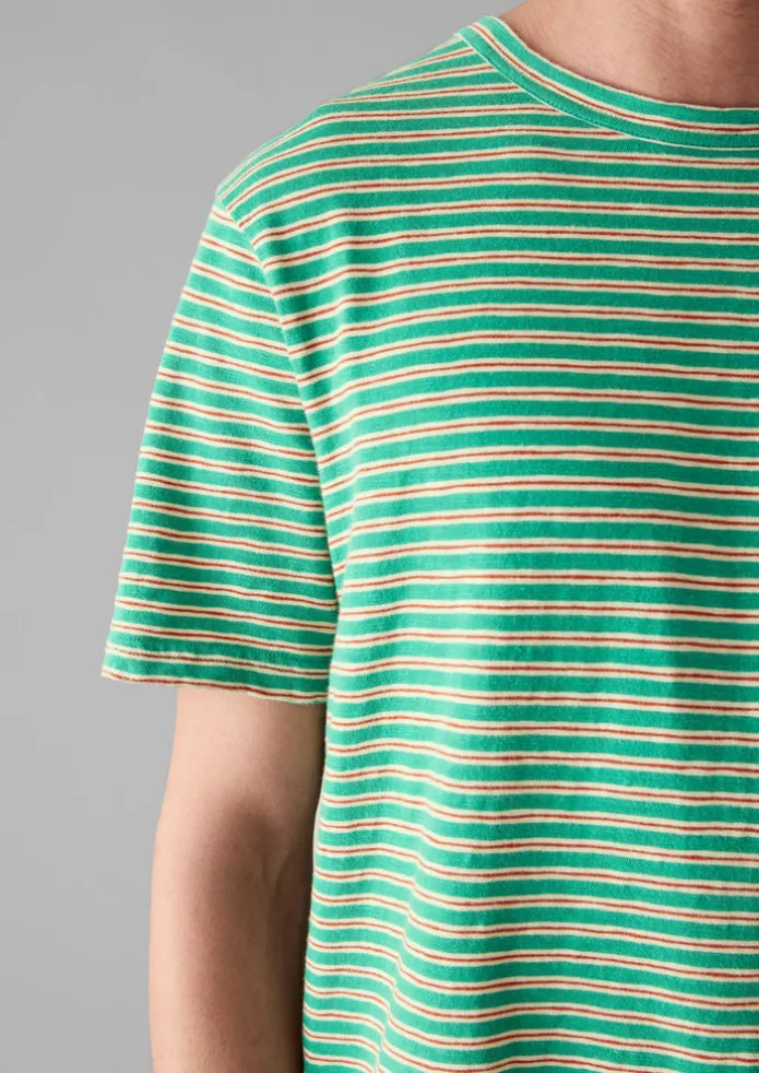 Theo Organic Cotton Stripe Short Sleeve Tee