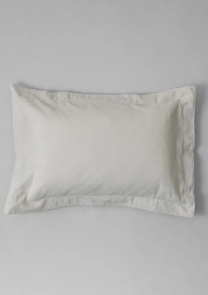 Washed Linen Cotton Oxford Pillowcase Set