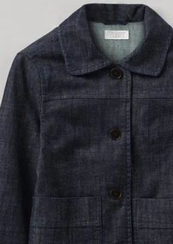 Wide Sleeve Organic Indigo Denim Jacket