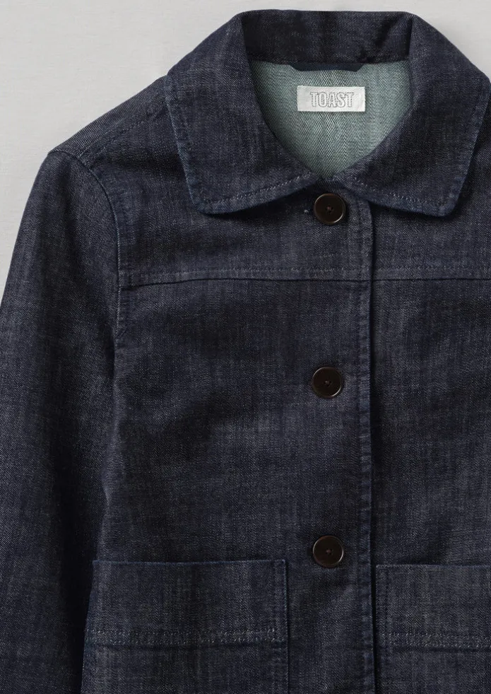 Wide Sleeve Organic Indigo Denim Jacket