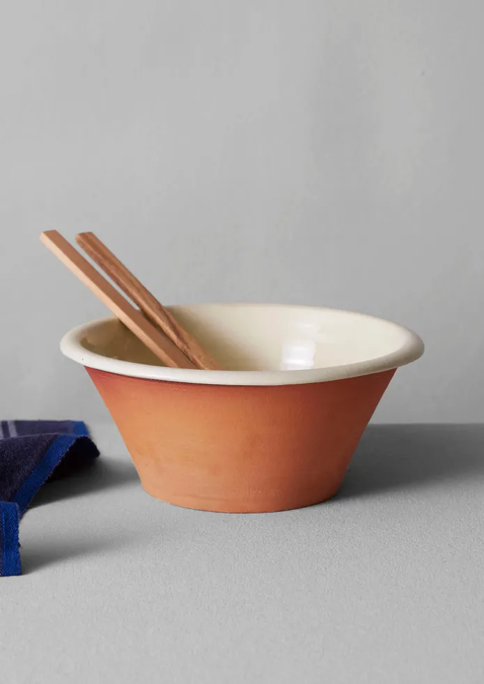 Willow Pottery Salad Bowl